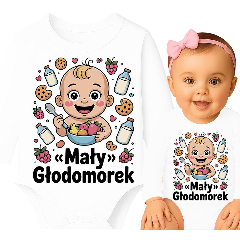 Schattige Baby Romper "Mały Głodomorek"