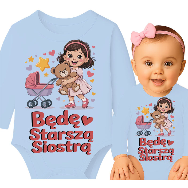 Body dziecęce 'Będę Starszą Siostrą'