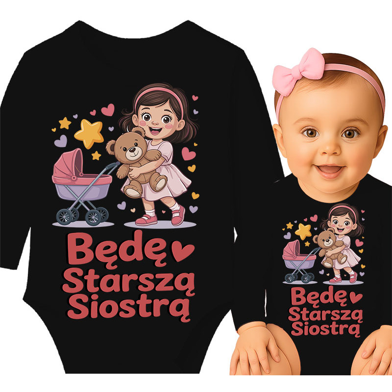 Body dziecęce 'Będę Starszą Siostrą'