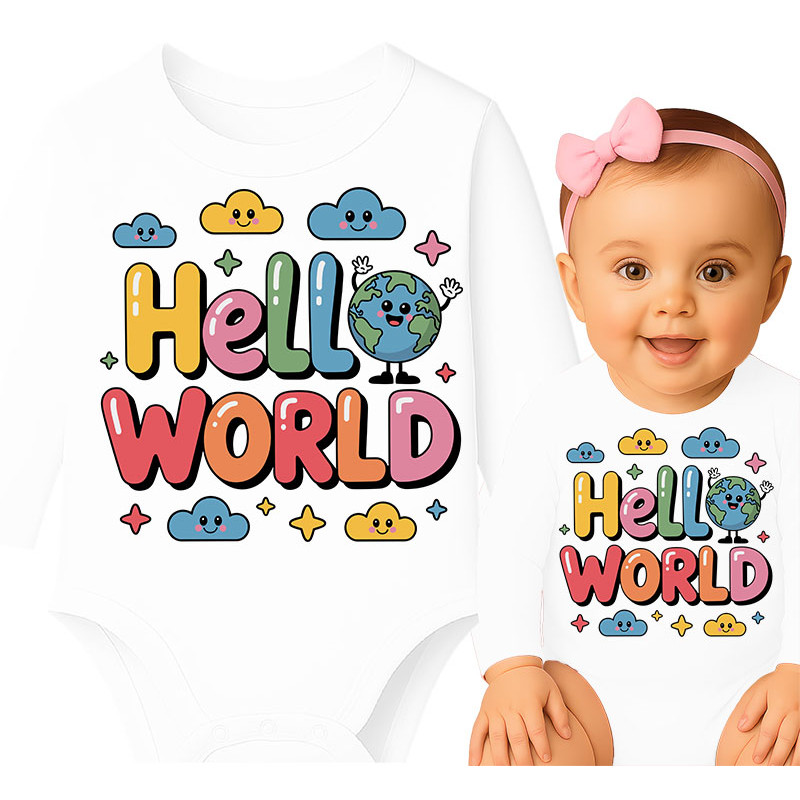 Body dziecęce 'Hello World'