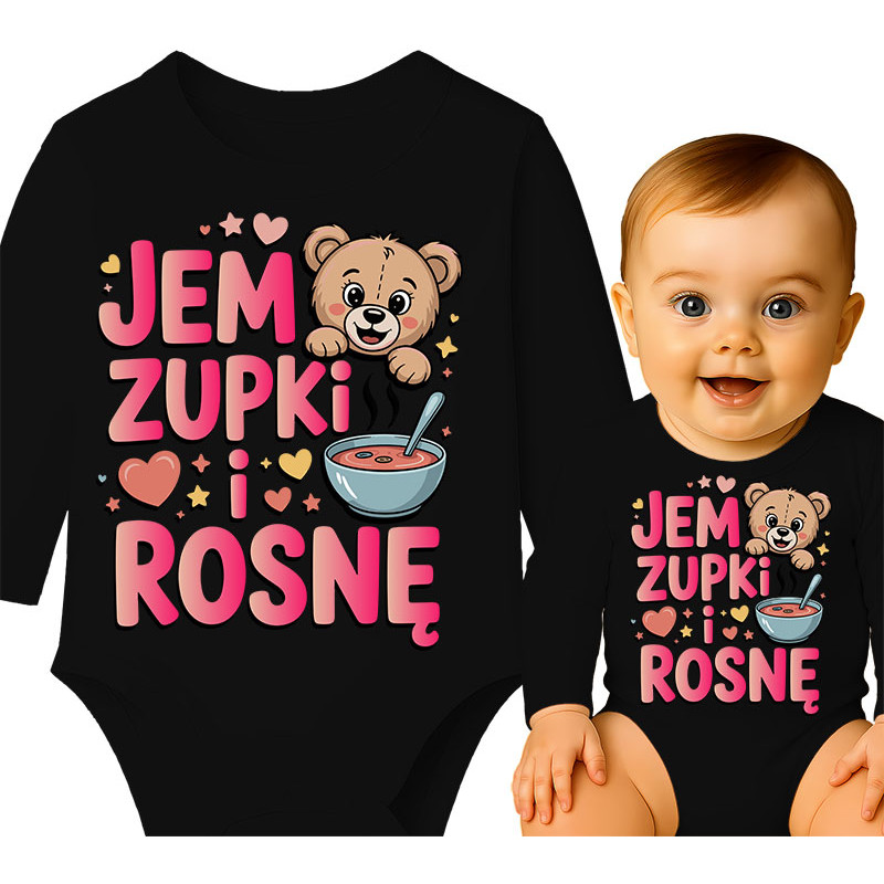 Body dziecęce 'Jem zupki i rosnę'