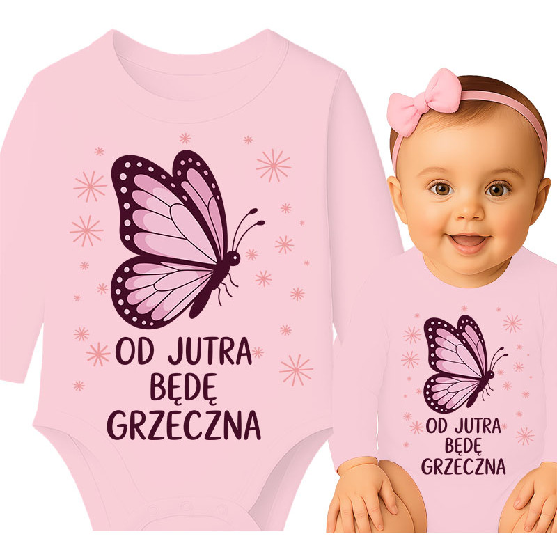 Body dziecęce 'OD JUTRA BĘDĘ GRZECZNA'