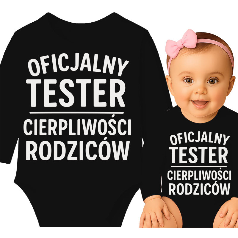 Body dziecęce 'Oficjalny Tester Cierpliwości Rodziców'