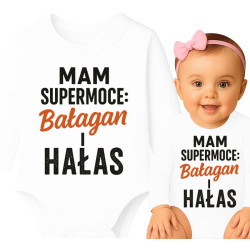 Body dziecęce 'Mam Supermoce: Bałagan i Hałas'