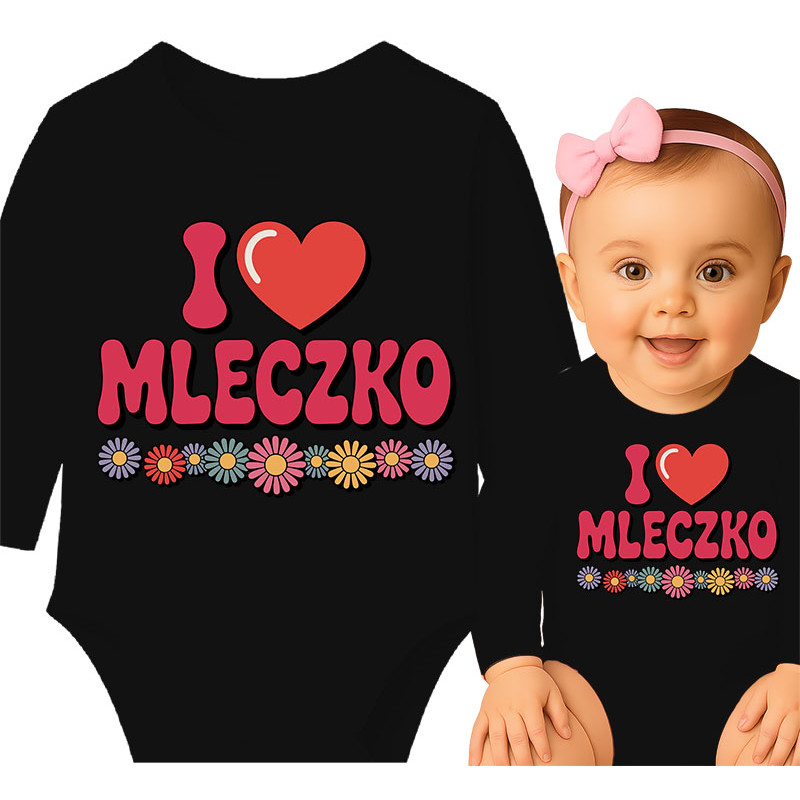 body dziecięce  'I Love Mleczko'