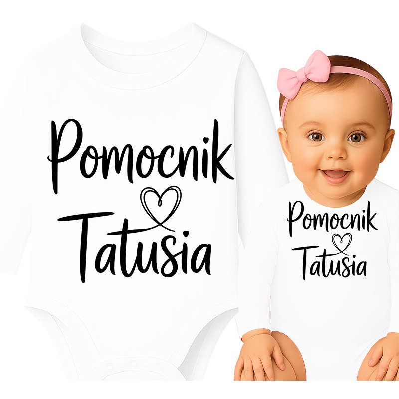 Cute 'Pomocnik Tatusia' Baby Outfit