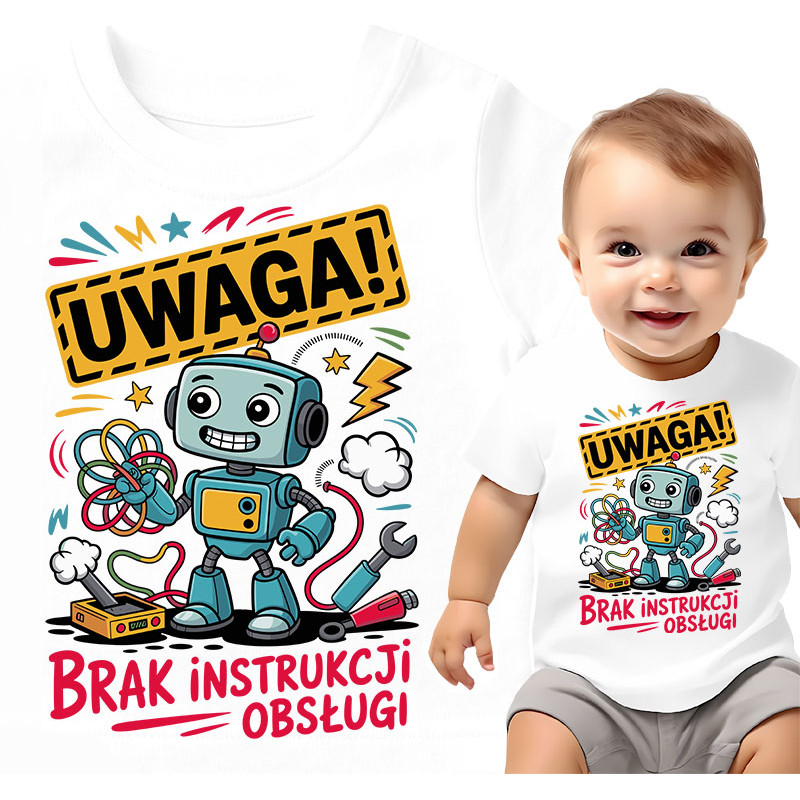 Schattig Robot T-shirt voor Kinderen