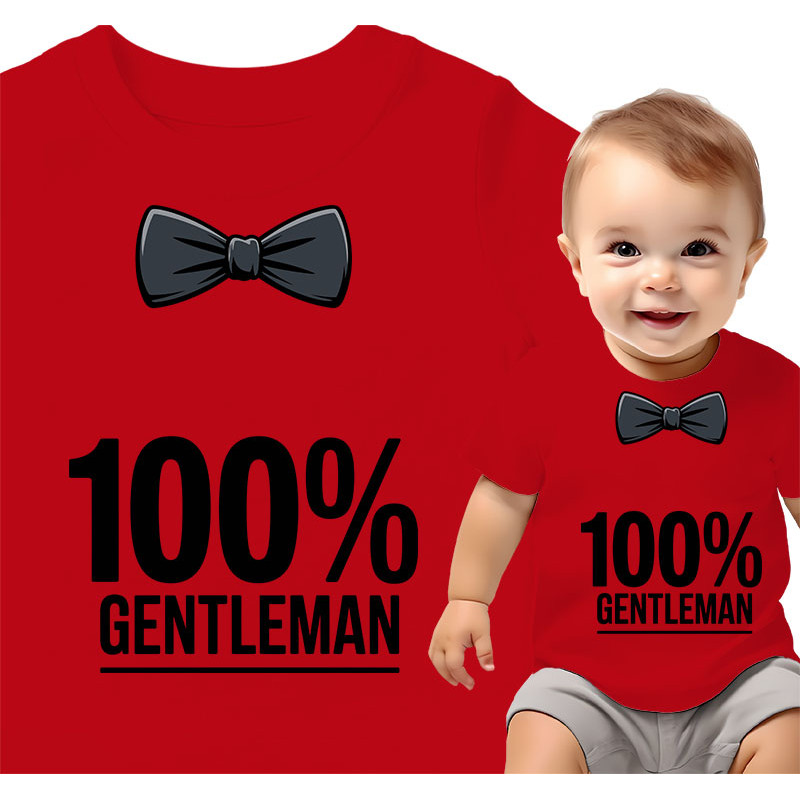 Koszulka dla dzieci 0-2 lata '100% Gentleman'