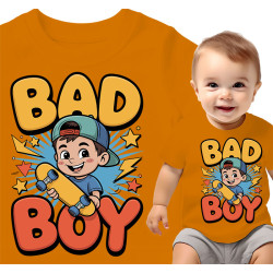Koszulka dla dzieci 0-2 lata 'Bad Boy'