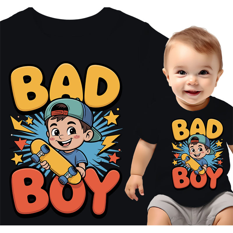 Coole Bad Boy T-Shirt voor Kinderen