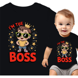 Speelse 'I'm the Boss' Shirt voor Baby's