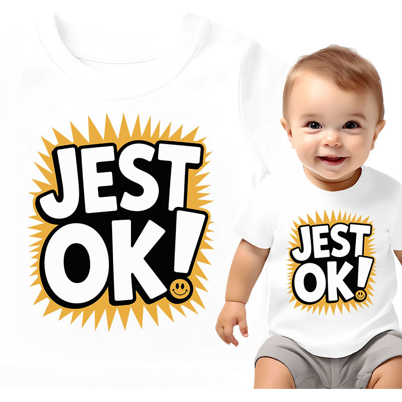 Koszulka dla dzieci 0-2 'JEST OK!'