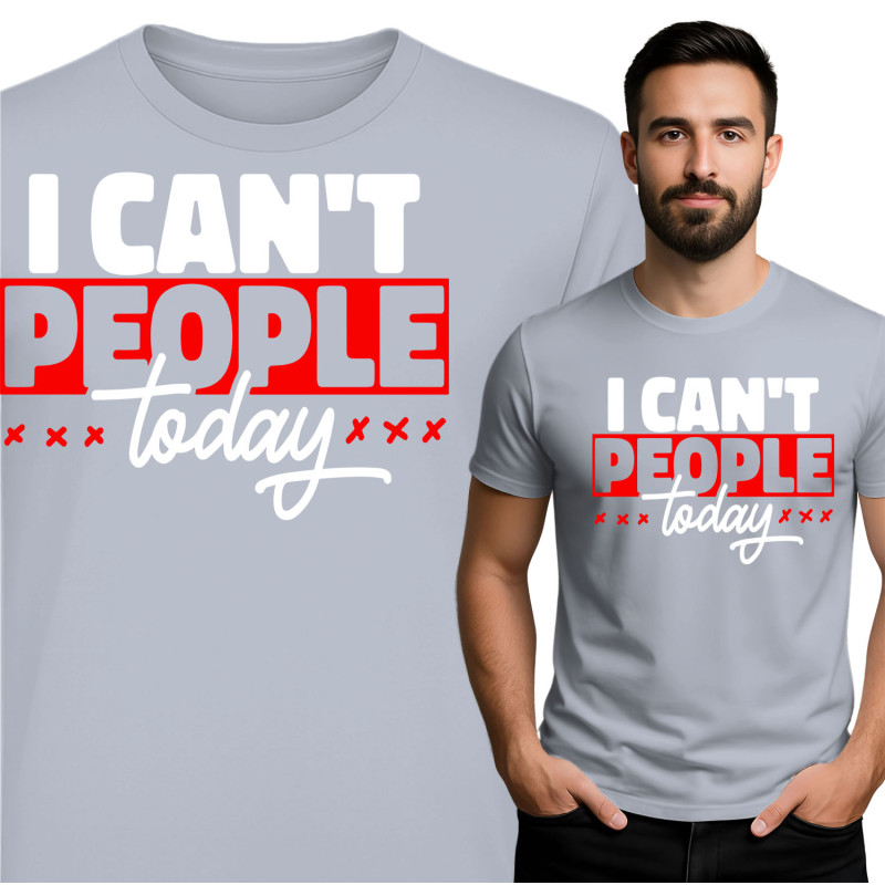 Ik Kan Vandaag Geen Mensen T-Shirt