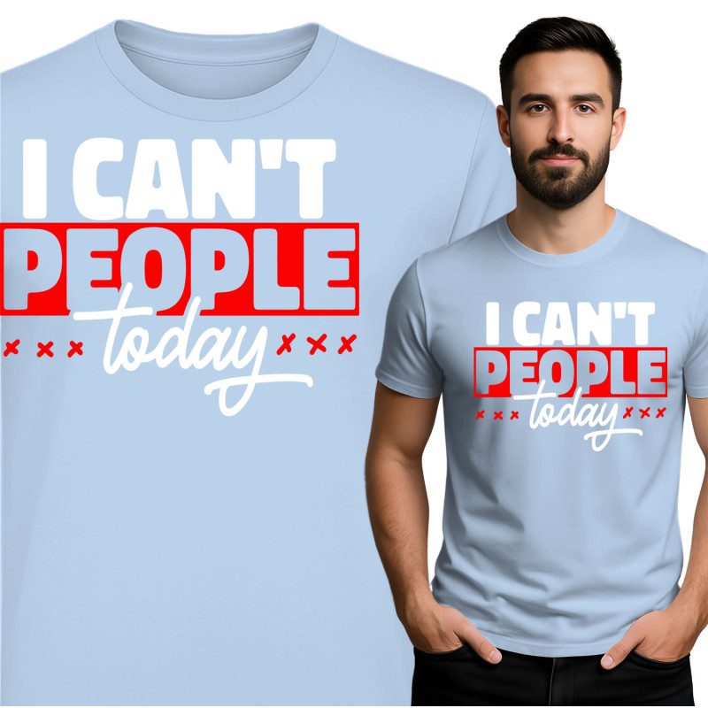 Ik Kan Vandaag Geen Mensen T-Shirt