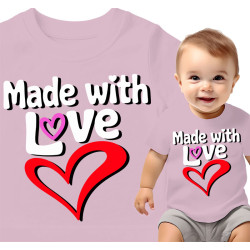 Baby T-Shirt 'Made with Love'