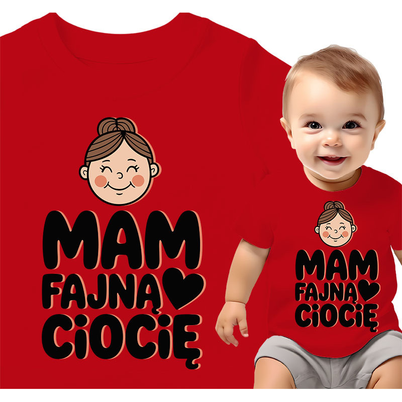 Baby T-Shirt met Tante Ontwerp