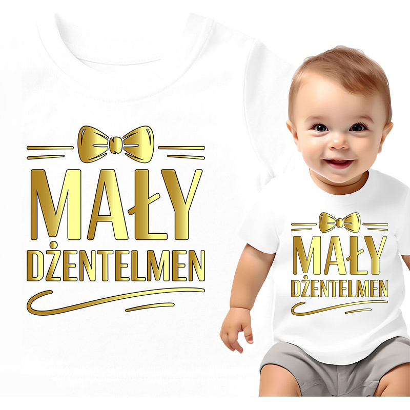 Koszulka dla dzieci 0-2 lata 'Mały Dżentelmen'