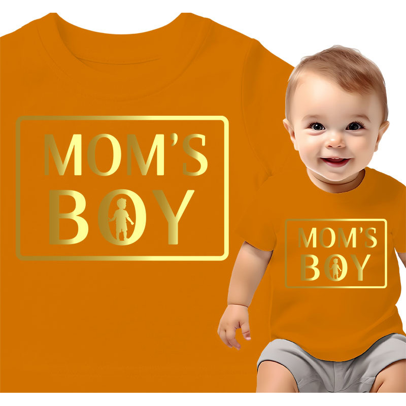 Koszulka dla dzieci 0-2 lata 'Mom's Boy'