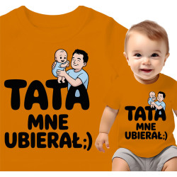 Schattig Baby T-Shirt - 'Papa Kleed Mij Aan!'