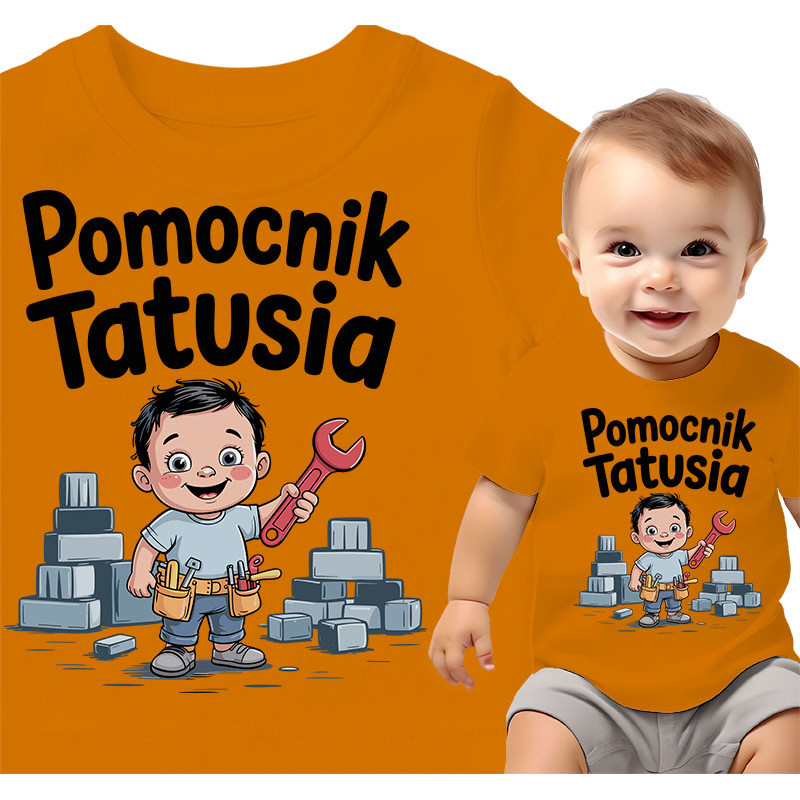 Koszulka dla dzieci 0-2 lata 'Pomocnik Tatusia'