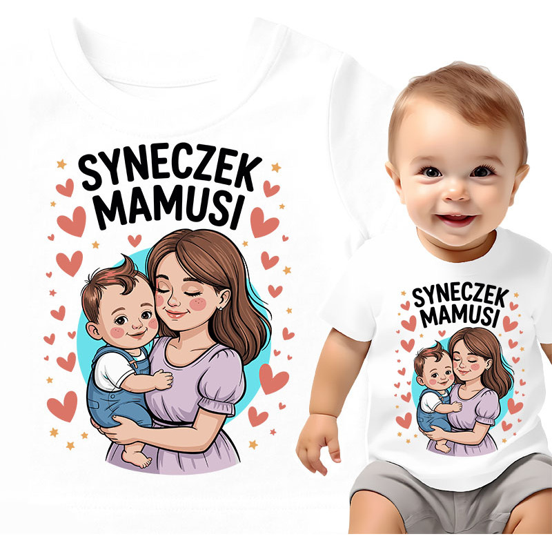 Schattig Baby Shirt - 'Syneczek Mamusi'