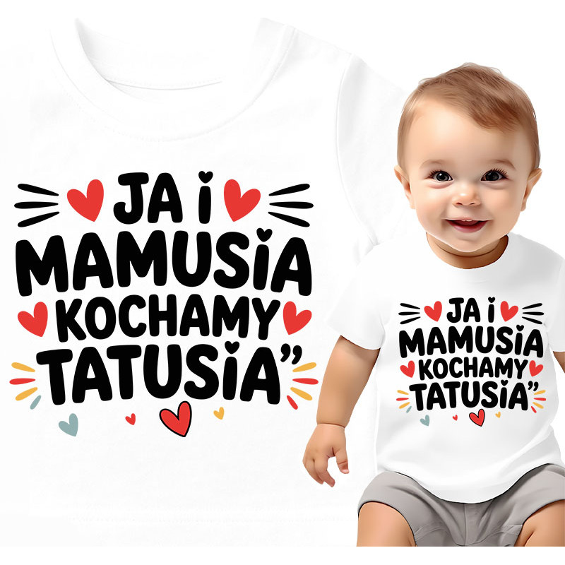 Schattig Familie Liefde Baby T-shirt