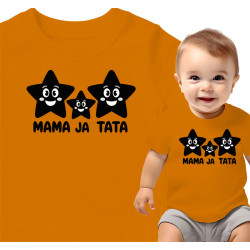 Schattig 'Mama Ja Tata' Baby T-shirt