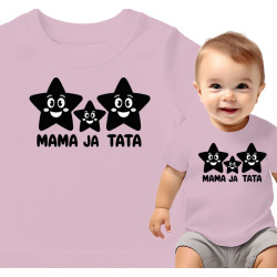 Koszulka dla dzieci 0-2 lata 'Mama Ja Tata'