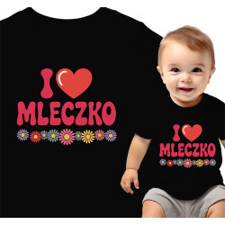 Schattig Baby T-Shirt - I Love Mleczko