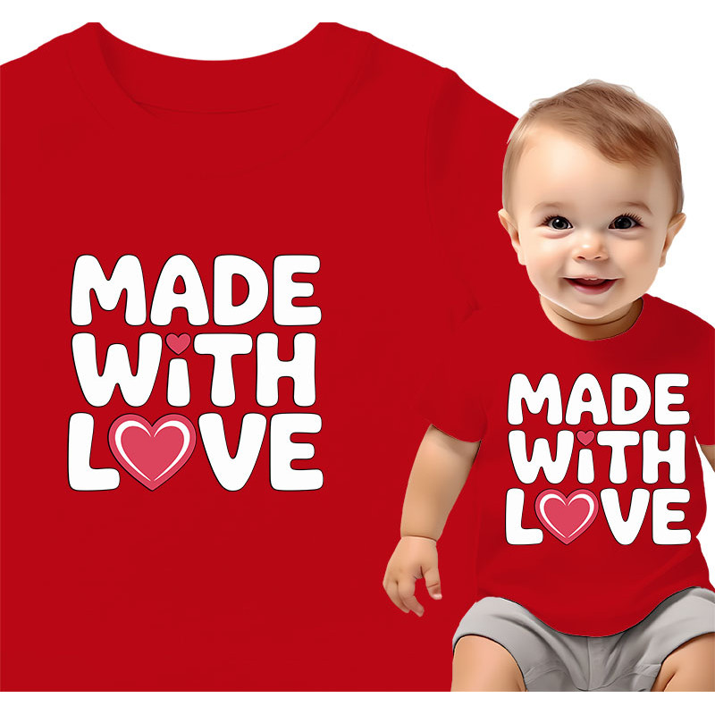 Made With Love T-Shirt voor Kinderen