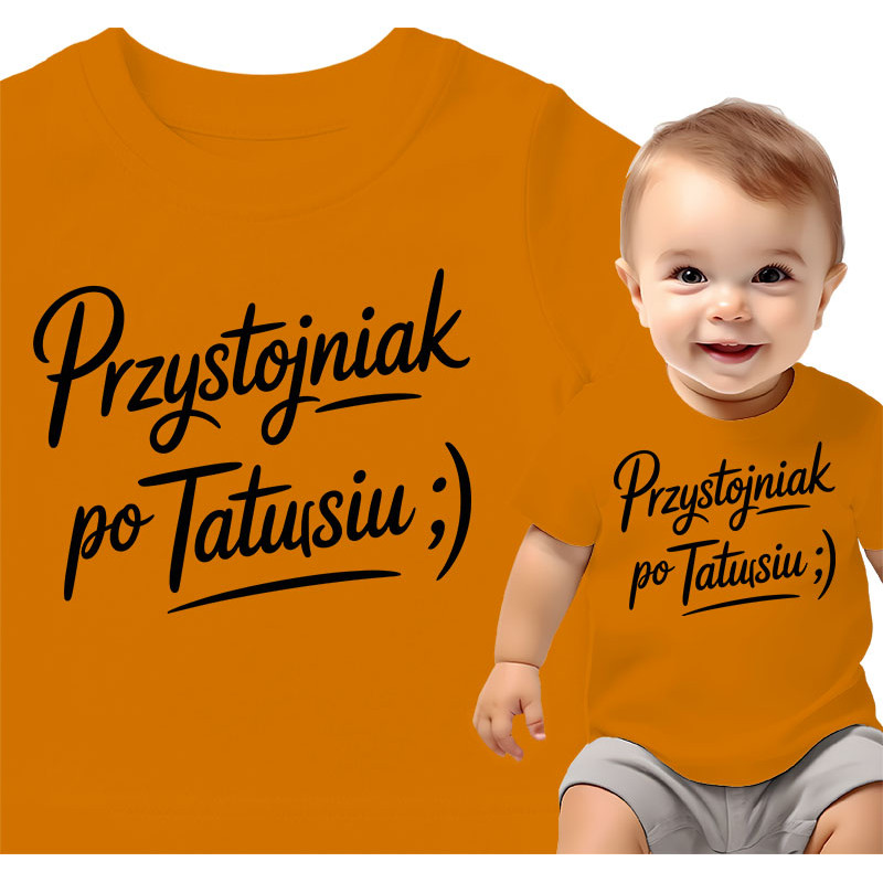 Cute Baby T-Shirt - 'Handsome Like Daddy'