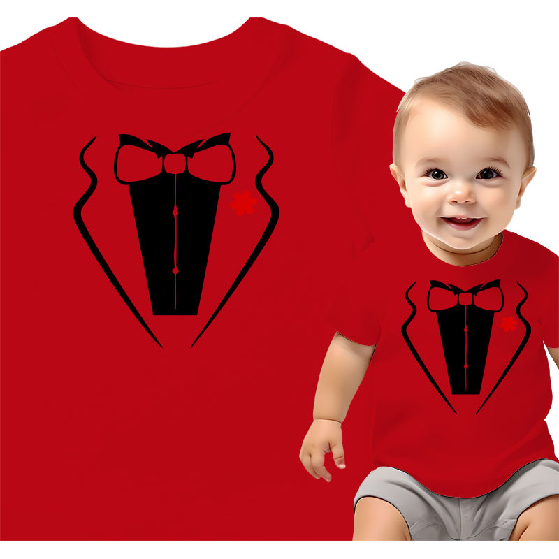 Cute Baby T-Shirt - Mini Tuxedo Design