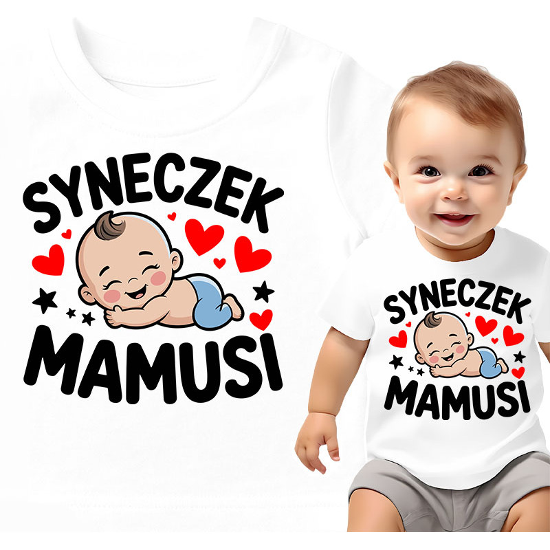 Koszulka dla dzieci 0-2 lata 'SYNECZEK MAMUSI'