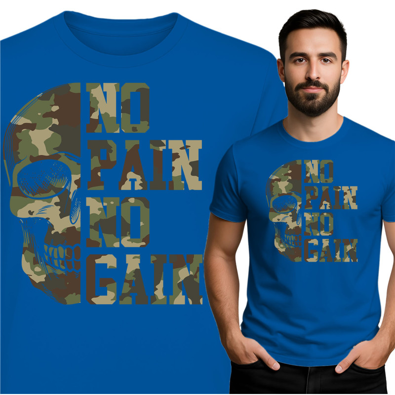 No Pain No Gain Skull T-Shirt