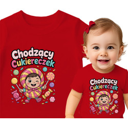 Koszulka dla dzieci 0-2 lata 'Chodzący Cukiereczek'
