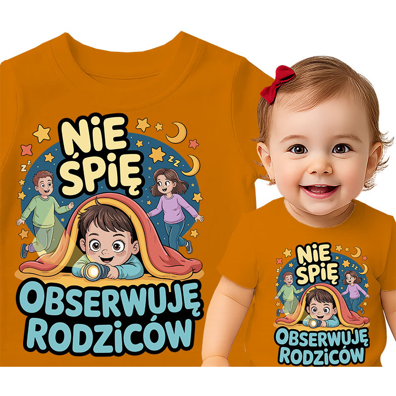 Speelse Kinderen T-shirt - Nacht Observery