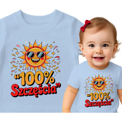 100% Happiness Funny Baby T-Shirt