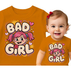 Koszulka dla dzieci 0-2 lata 'Bad Girl'