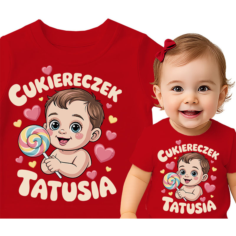 Koszulka dla dzieci 0-2  lata 'Cukiereczek Tatusia'
