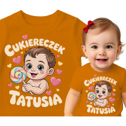 Schattig baby T-shirt met lollipop ontwerp