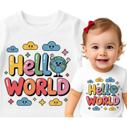 Schattige Hello World Baby...