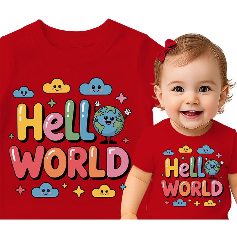 Cute Hello World Baby T-Shirt