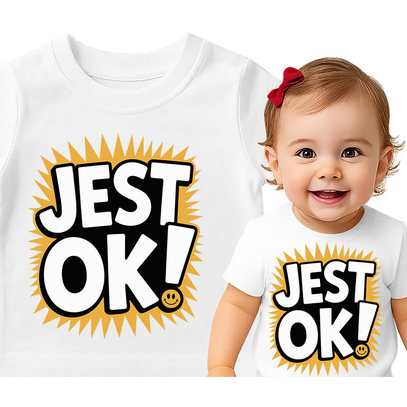 Koszulka dla dzieci 0-2  lata'Jest OK!'