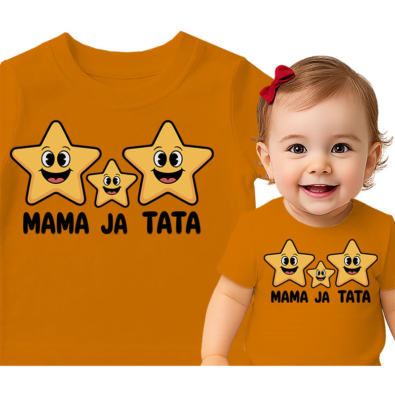 Koszulka dla dzieci 0-2 lata 'Mama Ja Tata'