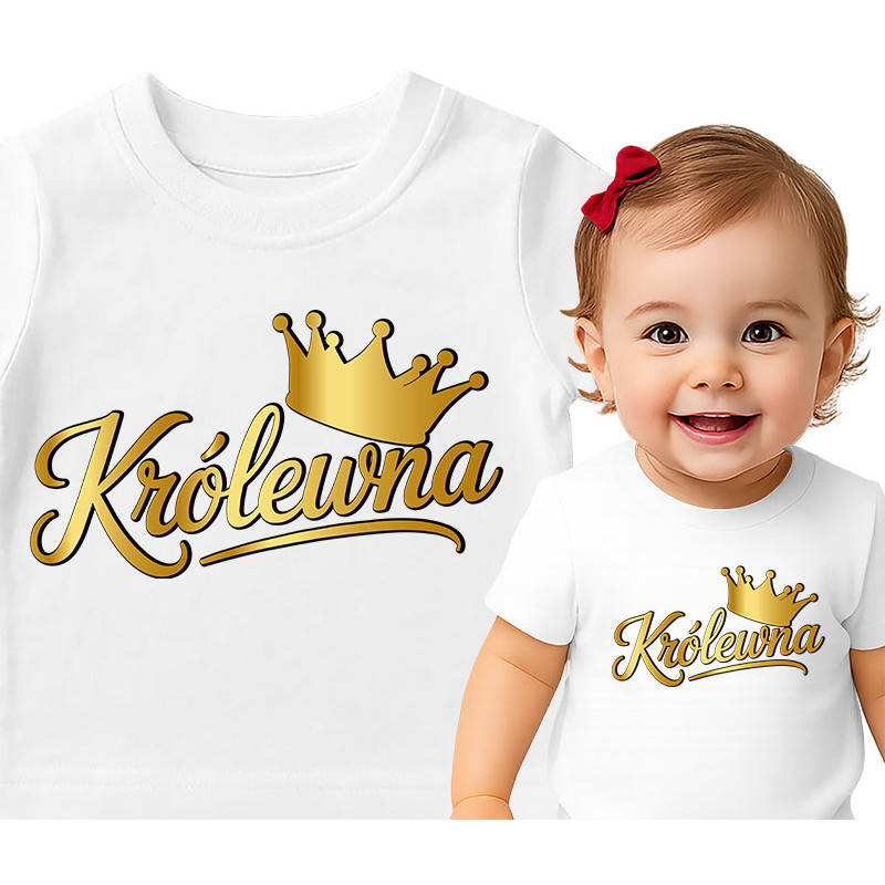 Koszulka dla dzieci 0-2 lata 'Królewna'