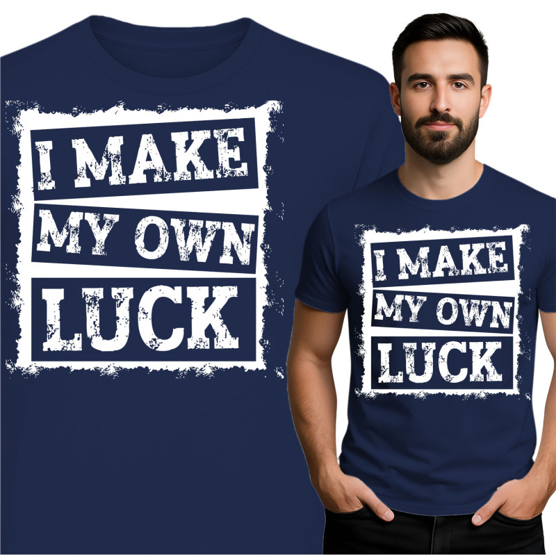T-Shirt 'Ik Maak Mijn Eigen Geluk'