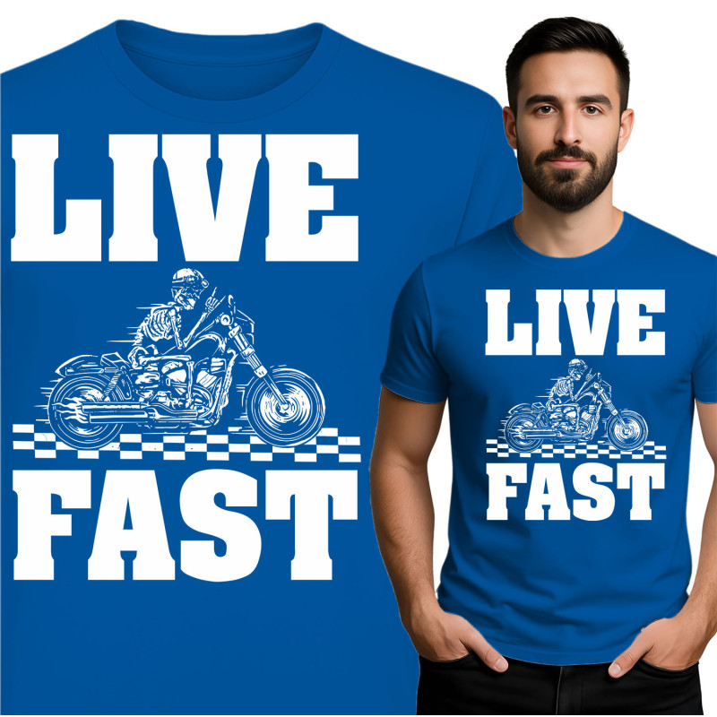 Live Fast Motorcycle T-Shirt