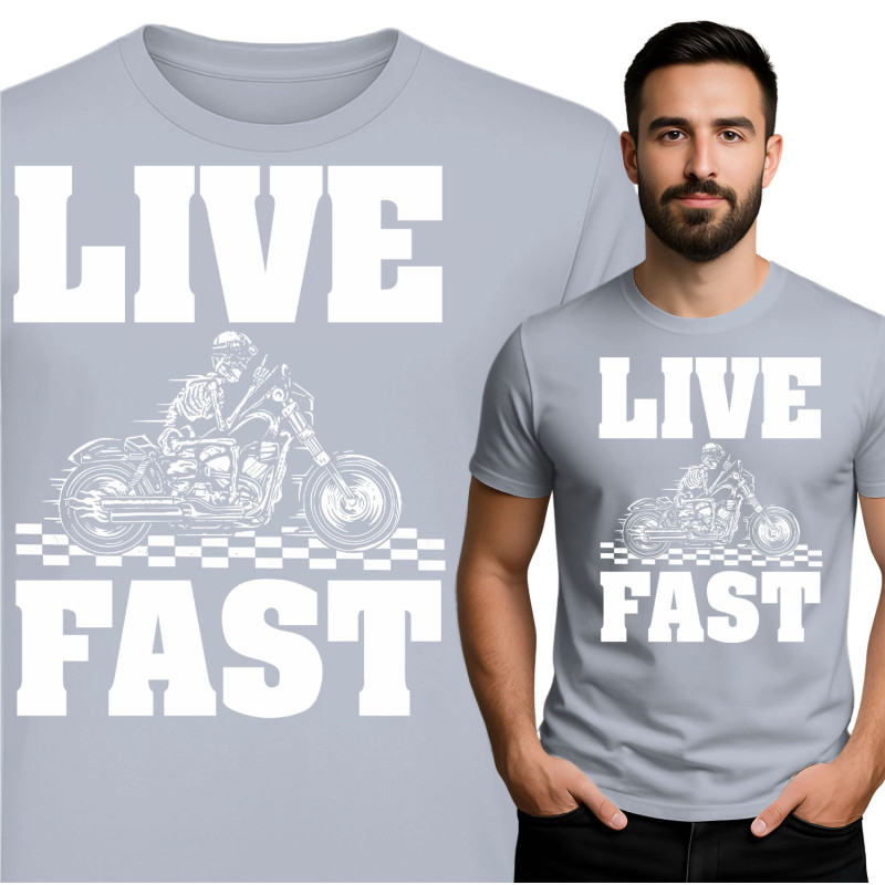 Live Fast Motorcycle T-Shirt