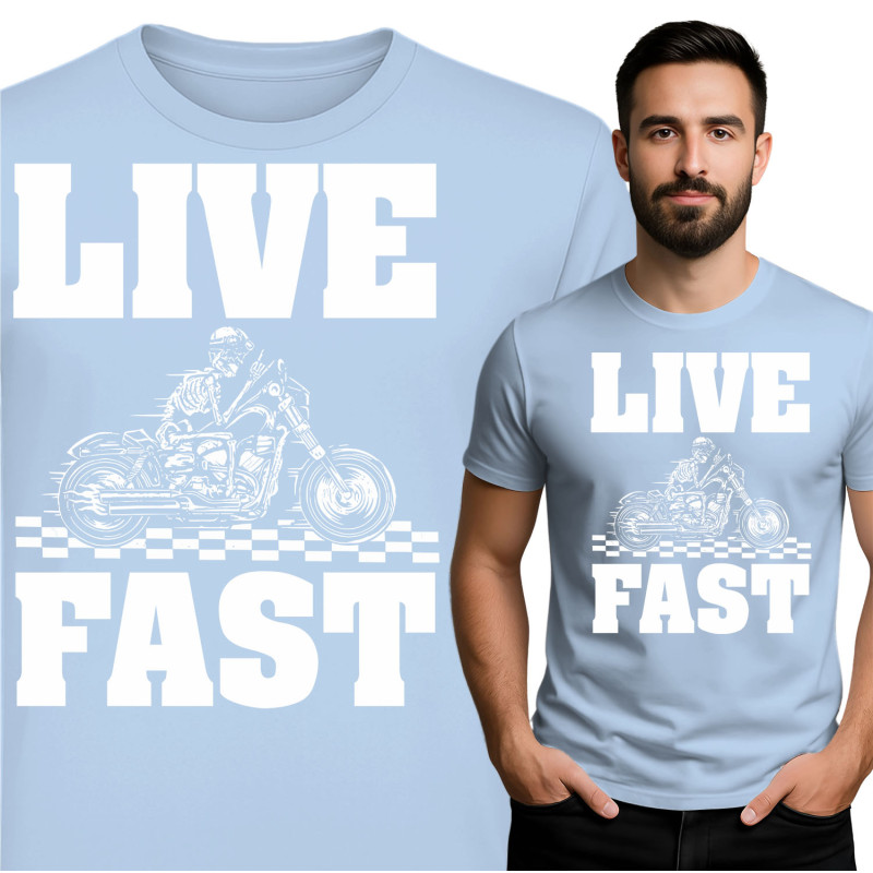 Live Fast Motorcycle T-Shirt