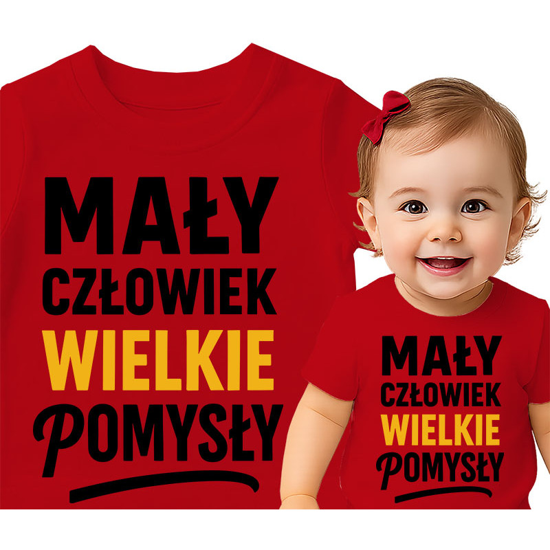 T-shirt 'Kleine Man, Grote Ideeën'